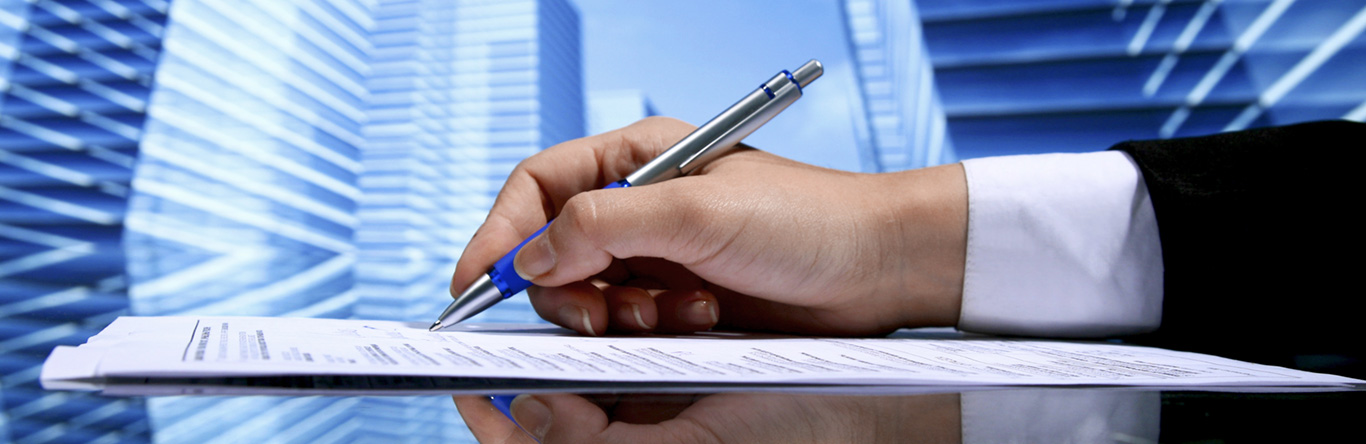 person signing documents